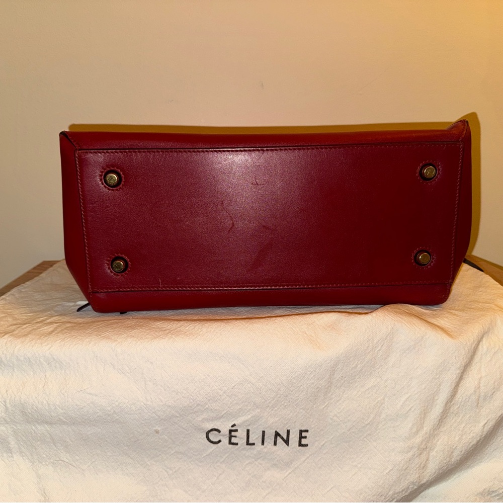 Celine Phoebe Philo Medium Edge Bag in Red Leather - Picture 11 of 11